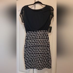 NEW EnFocus Studio Navy and White Dress